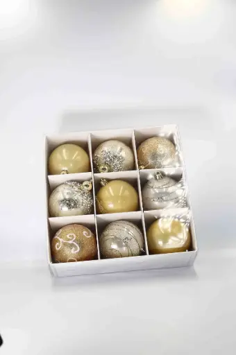 Vánoční koule A1316-box 9ks